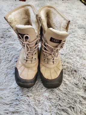 UGG Adirondack Shearling Lace-Up Boots
